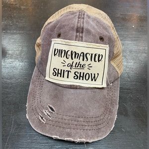 Ringmaster of the Sh** Show Distressed Trucker Hat